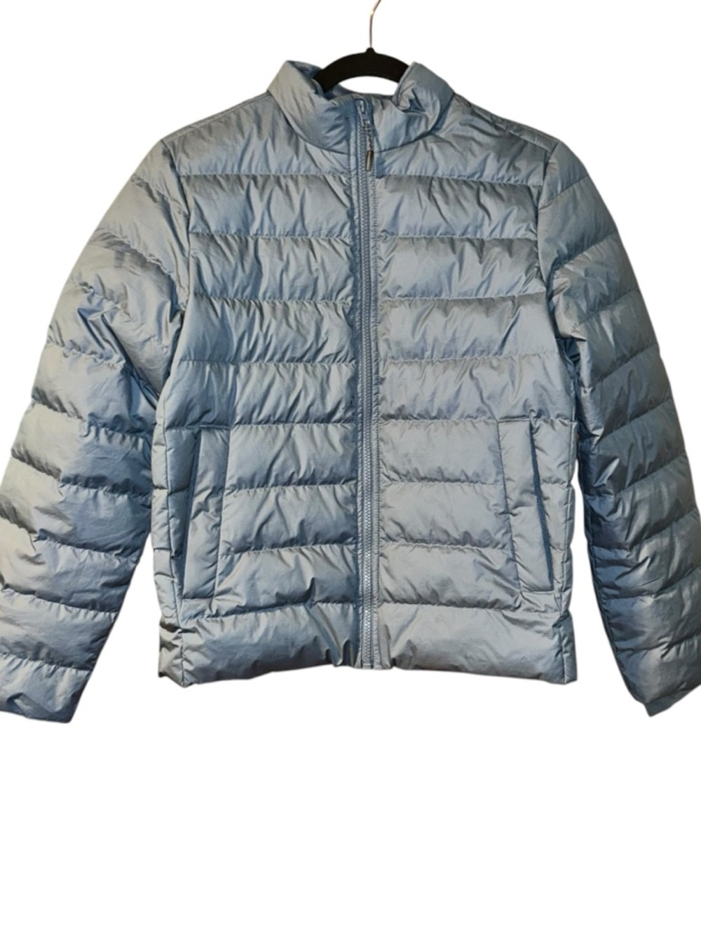 Athleta girl puffer jacket coat size 14/XL in blue color
